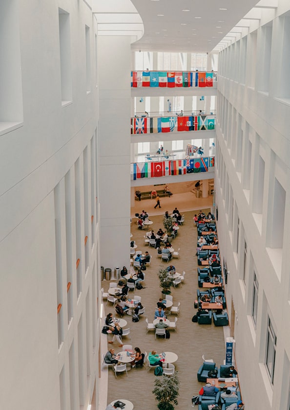 International Flags in Campus Center