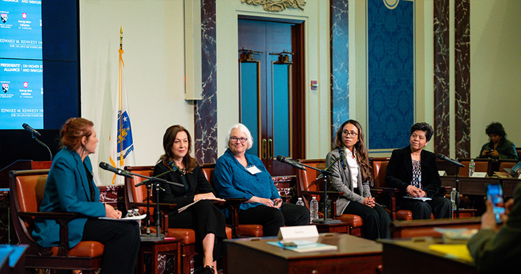 Panel on Overcoming Barriers to Citizenship and Immigrant Inclusion, moderated by Dr. Carola Suárez-Orozco