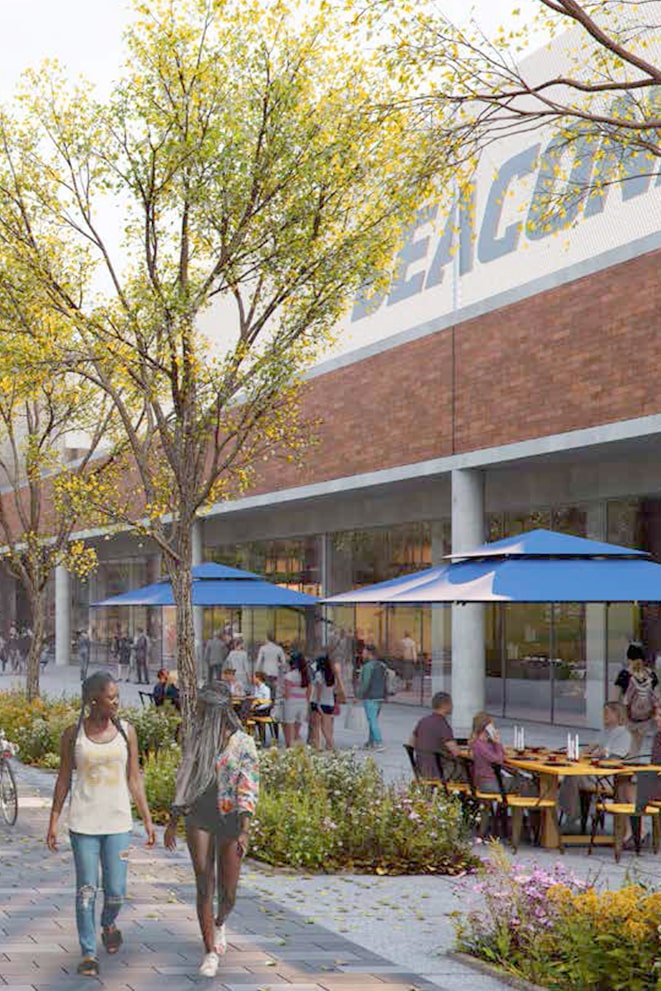 Rendering Master plan Beacons building.
