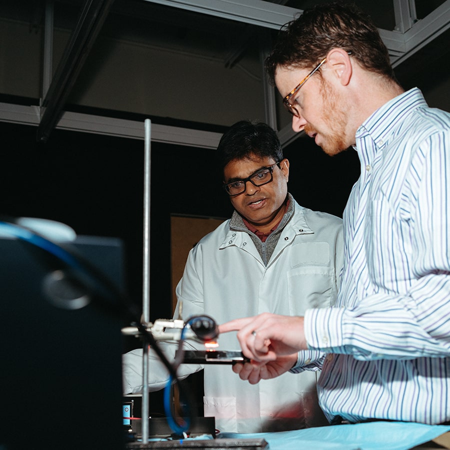 Professor Jonathan Celli and Shakir Khan