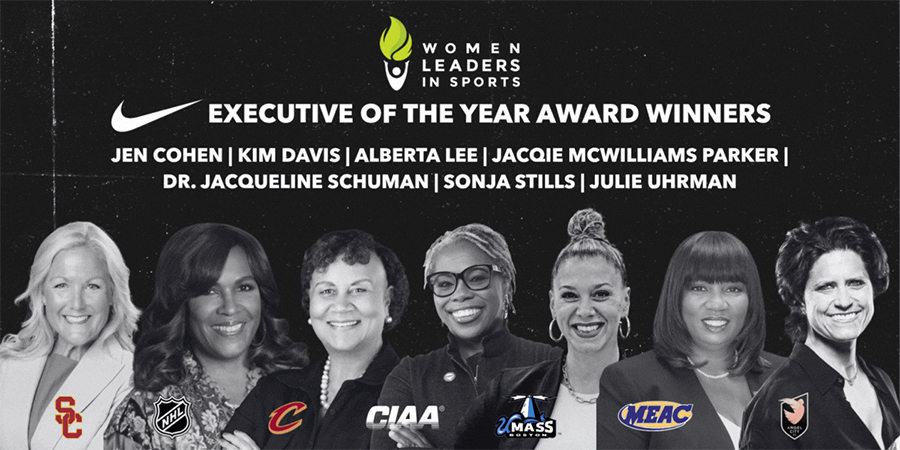 Graphic of Women in Sports Award Winners