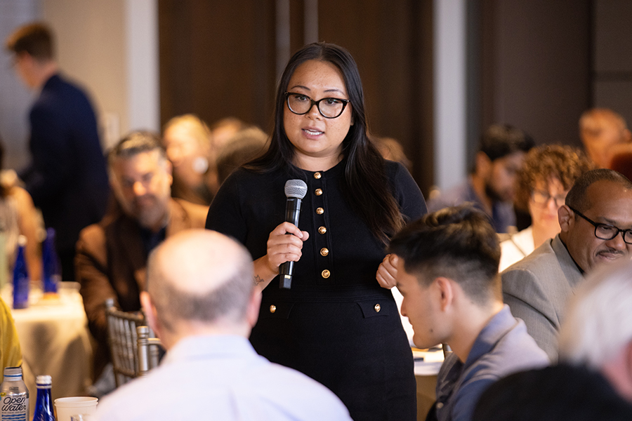 A participant speaks at BEST Boston.