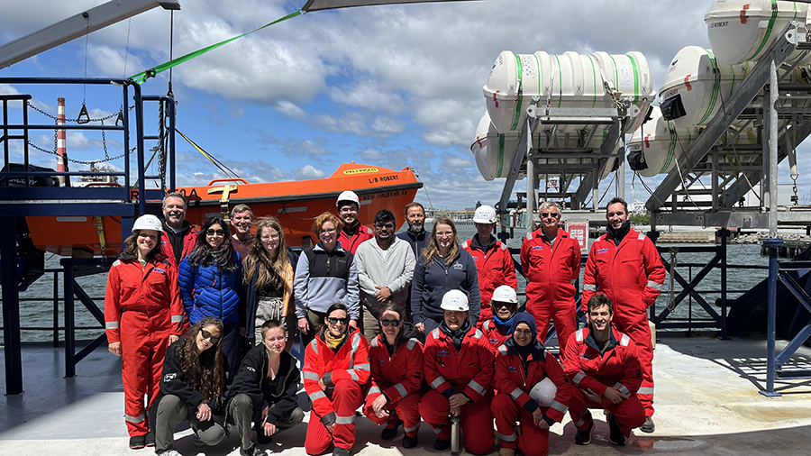 Professor Karen Johannesson and IODP³-NSF Expedition 501 team