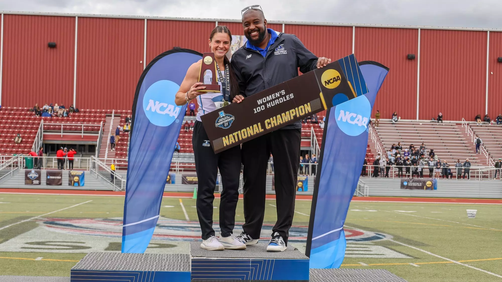 Aryianna Garceau and Coach Ozzie Brown