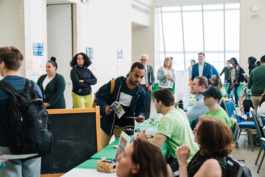 People speaking at Walk with GRACE event