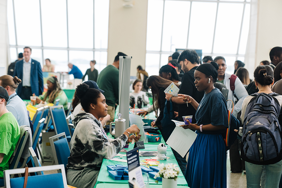 People speaking at Walk with GRACE event