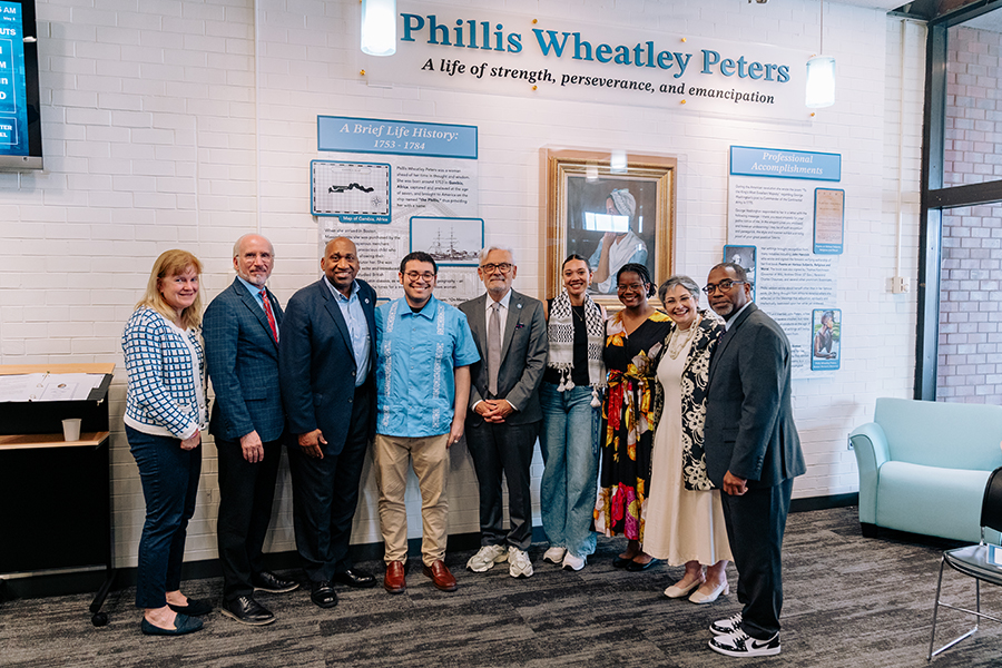 Speakers at the Phillis Wheatley Peters Hall Event