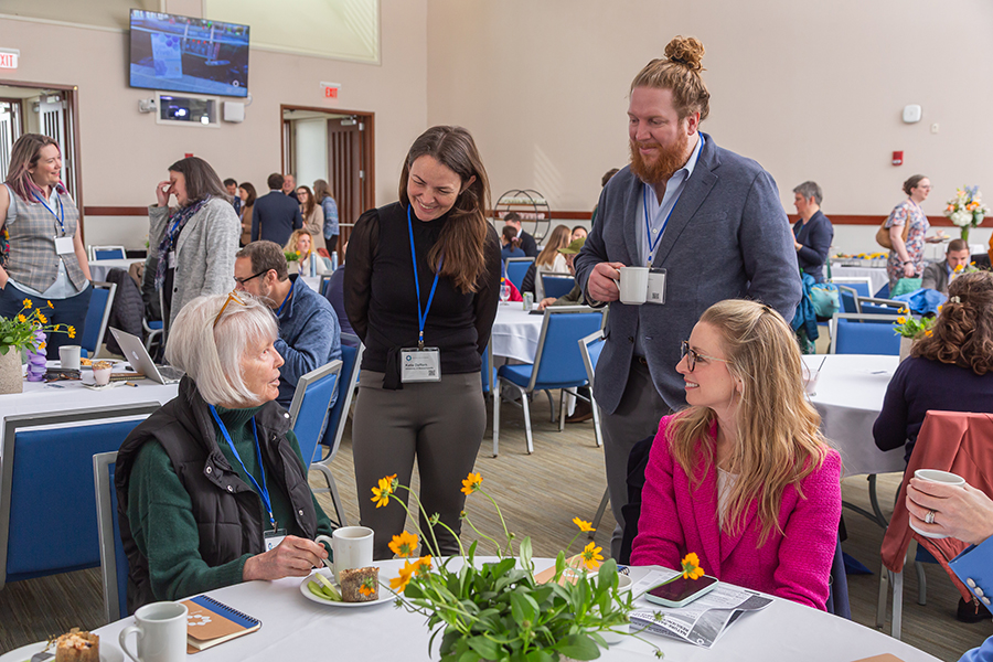 Attendees, including Cathleen Stone, at the Stone Living Lab conference.